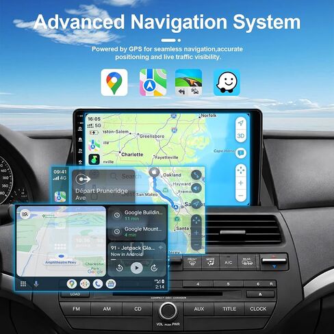 Honda Accord 2008-2013 Car Stereo, Android 13 10" CarPlay Radio in Saudi Arabia