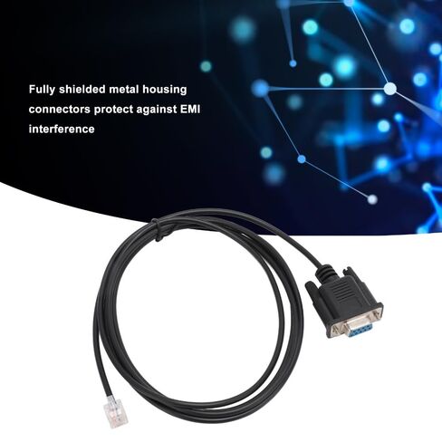 كابل وحدة تحكم تسلسلي PVC DB9 RS232 إلى RJ11 6P4C كابل توصيل وتشغيل احترافي مضاد للتداخل لاتصال وحدة التحكم APC AP7800 AP7900 940‑0144A in Kuwait