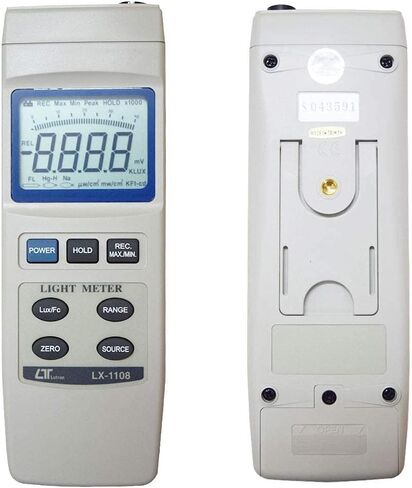 Digital Lux Meter (Range: 0 to 4,00,000 Lux) for Auditoriums | Industrial Light Meter | with Factory Calibration Certificate Model: LX-1108 in Kuwait