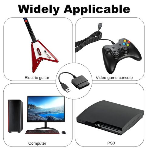 2Pcs PS2 Controller to USB Controller Adapter, Converter Cable in Kuwait