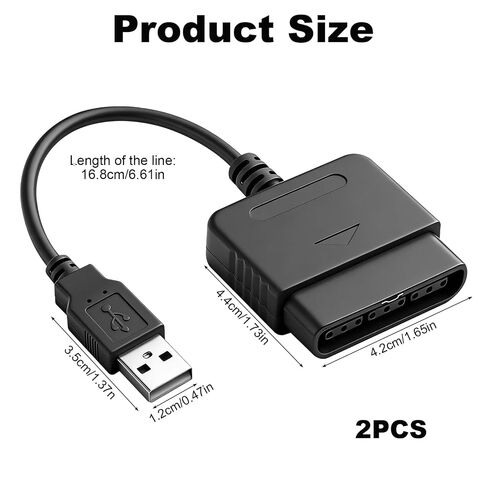 2Pcs PS2 Controller to USB Controller Adapter, Converter Cable in Kuwait
