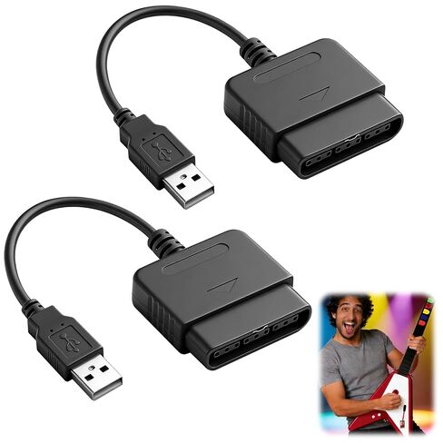 2Pcs PS2 Controller to USB Controller Adapter, Converter Cable in Kuwait