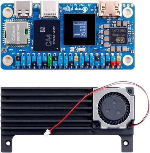 كمبيوتر OrangePi Zero3W 6GB LPDDR5 AllWinner A733 ثماني النواة مع 3 وحدات NPU، WiFi 6.0/Bluetooth 5.4، لوحة تطوير تعمل بنظام Linux/Debian/Ubuntu/Android (6 جيجابايت) in Kuwait