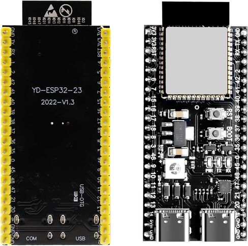 لوحة ESP32-S3-DevKitC-1، 5 قطع WROOM-1-N16R8 لوحة تطوير ESP32-S3 مع WiFi وBluetooth 5.0، وحدة MCU ثنائية النواة بسرعة 240 ميجاهرتز، متوافقة مع Arduino IDE وMicroPython in Kuwait