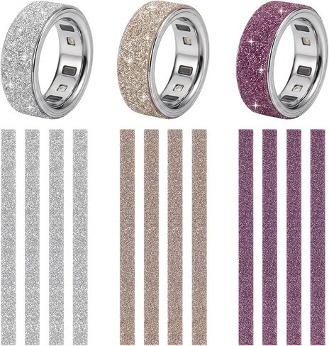 12 Pack Bling Skin Protector for Oura Ring Gen 3/4, Ultra-Thin Cover Accessories Anti-Scratch Protective Stickers for Oura Ring 3/4 in Kuwait