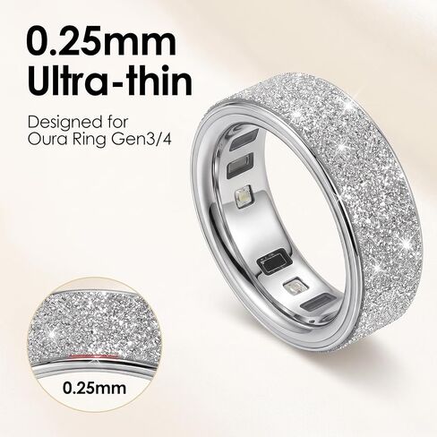 12 Pack Bling Skin Protector for Oura Ring Gen 3/4, Ultra-Thin Cover Accessories Anti-Scratch Protective Stickers for Oura Ring 3/4 in Kuwait