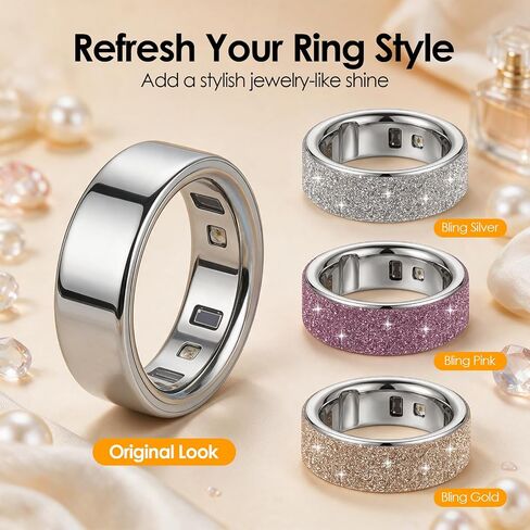 12 Pack Bling Skin Protector for Oura Ring Gen 3/4, Ultra-Thin Cover Accessories Anti-Scratch Protective Stickers for Oura Ring 3/4 in Kuwait