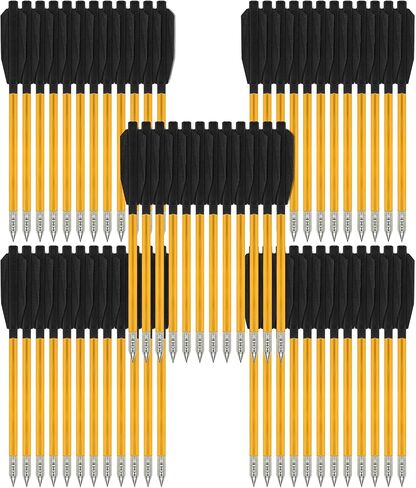 GUGULUZA 6.3" Crossbow Bolts with Plastic Vanes for 50-80 lb Mini Crossbows in Saudi Arabia