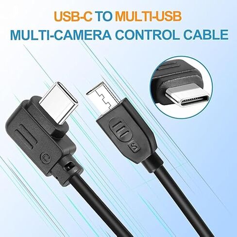 USB-C to Multi Camera Control Cable for DJI Ronin SC/SC2/RS2/RS3/RS4/RS4 Pro, Compatible with Sony A7/A7R/A7S Series, 13.8in in Saudi Arabia