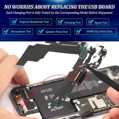 Dock Connector for Samsung Galaxy A17 5G/A176U/A176B/A176P/A176E/A176M Charging Port Flex Cable Replacement for Samsung A17 5G USB Charger Dock Board Connector with Tools(Black) in Saudi Arabia