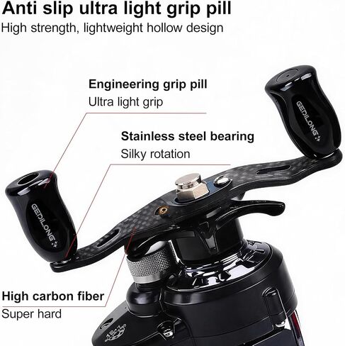 Reel Handle Replacement Compatible with Lew's, Carbon Fiber 5x8mm in Saudi Arabia