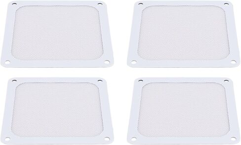 Rengue 120mm PC Fan Dust Filter Magnetic Frame PVC Computer Cooler Dust Mesh Grill, with Ultra Fine Holes for PC Case Power Supply Fan Vents (White) in Saudi Arabia