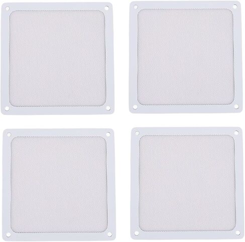 GOWENIC PC Fan Dust Filter, Fine Mesh PVC Computer Fan Filter, Magnetic Frame Grills for PC Case, Chicken Coop Vent (White) in Saudi Arabia