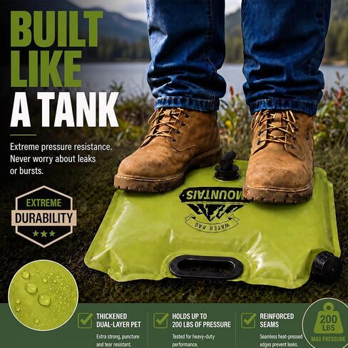 6Pack Collapsible Water Container 8L/2 Gallon Water Jug with Spigot, Reusable Water Storage Bag for Camping, Hiking, Emergency Preparedness, Survival Gear and Outdoor Travel in Saudi Arabia