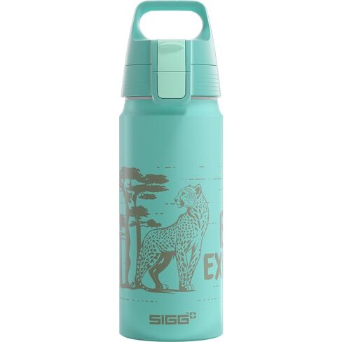 Sigg - زجاجة مياه ألومنيوم للأطفال - سباق WMB ONE - مناسبة للمشروبات الغازية - مانعة للتسرب - خفيفة الوزن - خالية من BPA - معتمدة محايدة للمناخ - للمدرسة والرياضة - نهر جليدي - 20 أونصة in Kuwait