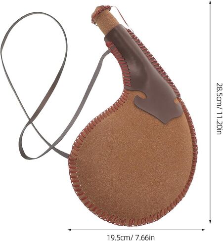 Healeved Leather Bota Bag 1L Wine Skin Flask for Camping Hiking Costume in Saudi Arabia