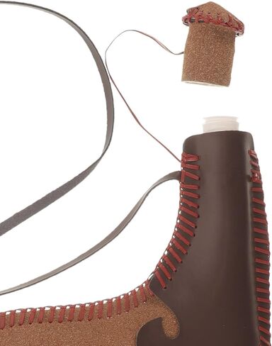 Healeved Leather Bota Bag 1L Wine Skin Flask for Camping Hiking Costume in Saudi Arabia