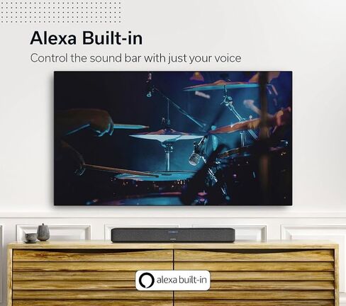 Denon Home 550 Wireless Smart Soundbar for TV with Dolby Atmos, Black in Saudi Arabia