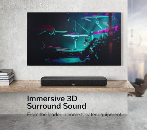 Denon Home 550 Wireless Smart Soundbar for TV with Dolby Atmos, Black in Saudi Arabia