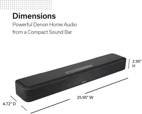 Denon Home 550 Wireless Smart Soundbar for TV with Dolby Atmos, Black in Saudi Arabia