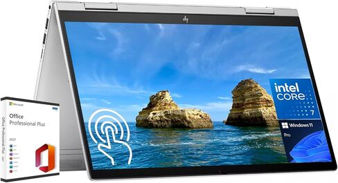 HP 2024 Envy 2-in-1 Business Laptop, 14" FHD Touchscreen,Core 7-150U, 16GB RAM,2TB SSD,Wi-Fi 6E,Backlit Keyboard, Fingerprint Reader, Win 11 Pro,Microsoft Office Lifetime License,Display:14inch in Saudi Arabia