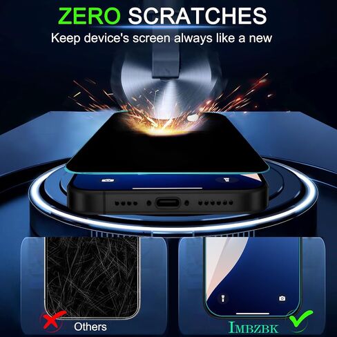 IMBZBK Privacy Screen Protector for iPhone 17 Air, Tempered Glass, 3+3 Pack in Kuwait