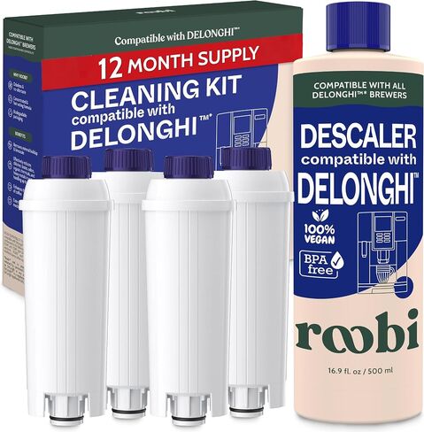 Roobi DeLonghi Compatible Descaling Solution, 500ml Single Bottle in Kuwait