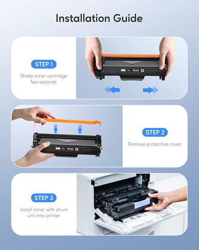 TN760 Toner Cartridges Replacement for Brother Toner TN-730/TN-760 Compatible HL-L2350DW MFC-L2710DW MFC-L2750DW HL-L2395DW HL-L2370DW DCP-L2550DW HL-L2390DW (Black, 2 Pack) in Kuwait