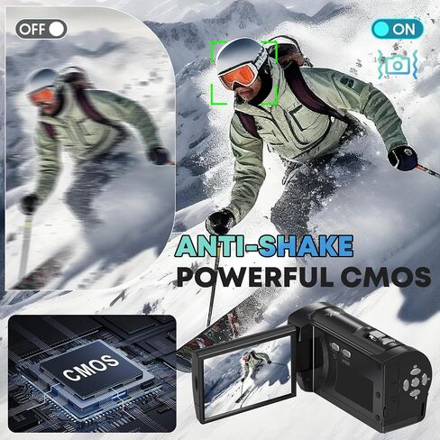 2.7K Video Camera Camcorder QHD 56MP YouTube Vlogging Camera in Kuwait
