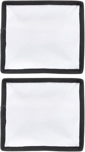 2pcs Black Foldable Fabric Flash Diffuser Sock 15x17cm in Saudi Arabia