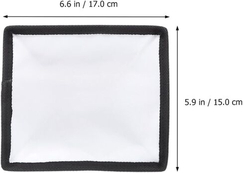 2pcs Black Foldable Fabric Flash Diffuser Sock 15x17cm in Saudi Arabia