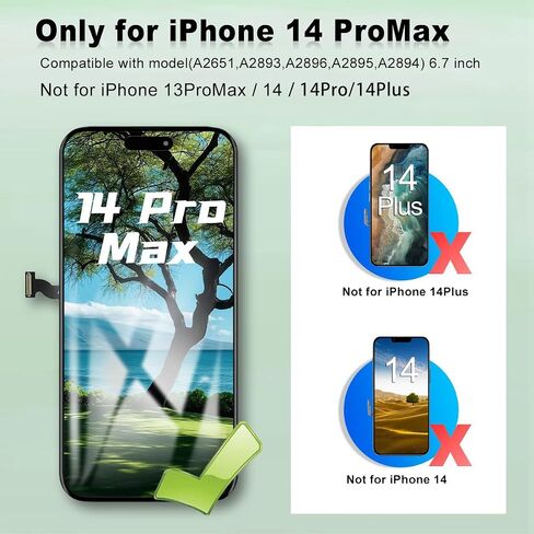 for iPhone 14 Pro Max Screen Replacement Kit,6.7" Full HD in Kuwait