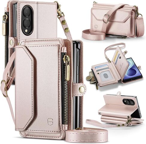 Strapurs for Samsung Galaxy Z Fold 8 Ultra - Strap Wallet Case, Purple in Kuwait