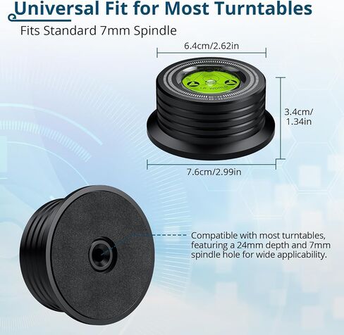 Record Weight Stabilizer 266g/9.38oz Turntable Clamp Vinyl Weight in Saudi Arabia
