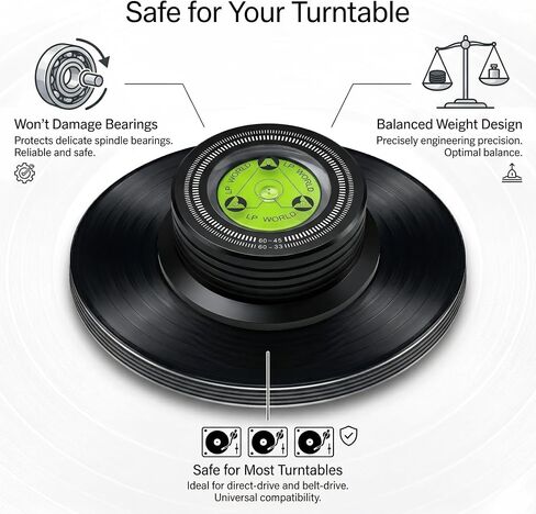 Record Weight Stabilizer 266g/9.38oz Turntable Clamp Vinyl Weight in Saudi Arabia