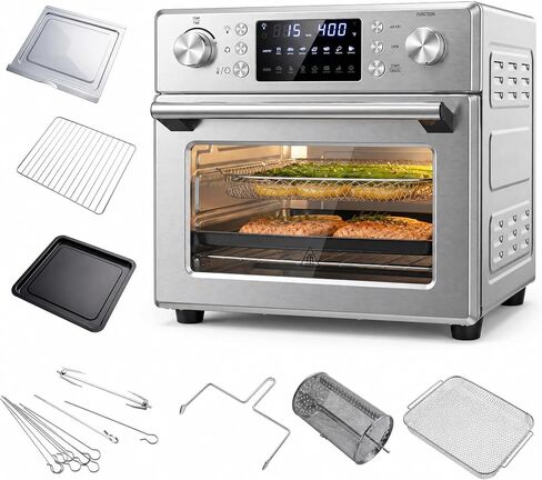 26 QT 1700W Air Fryer Toaster Oven Combo with Rotisserie in Saudi Arabia