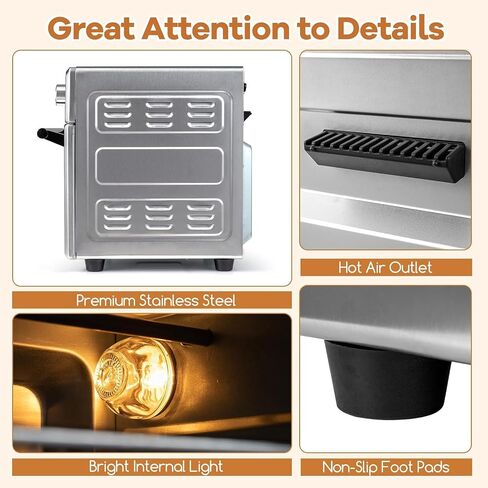 26 QT 1700W Air Fryer Toaster Oven Combo with Rotisserie in Saudi Arabia