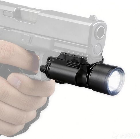 Tactical Pistol Light, 500 Lumen Weapon Lights Compatible with 20mm Picatinny Rail Handgun Flashlight (Not for Subcompact) in Saudi Arabia
