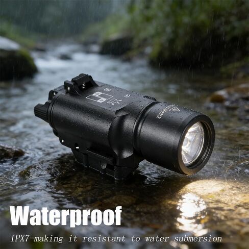 Tactical Pistol Light, 500 Lumen Weapon Lights Compatible with 20mm Picatinny Rail Handgun Flashlight (Not for Subcompact) in Saudi Arabia