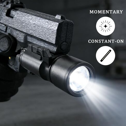 Tactical Pistol Light, 500 Lumen Weapon Lights Compatible with 20mm Picatinny Rail Handgun Flashlight (Not for Subcompact) in Saudi Arabia