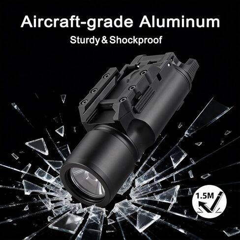 Tactical Pistol Light, 500 Lumen Weapon Lights Compatible with 20mm Picatinny Rail Handgun Flashlight (Not for Subcompact) in Saudi Arabia