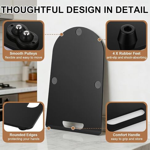 Sliding Board for Thermomix TM7, Black in Saudi Arabia