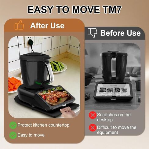 Sliding Board for Thermomix TM7, Black in Saudi Arabia