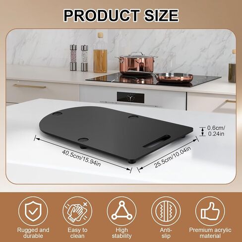 Sliding Board for Thermomix TM7, Black in Saudi Arabia