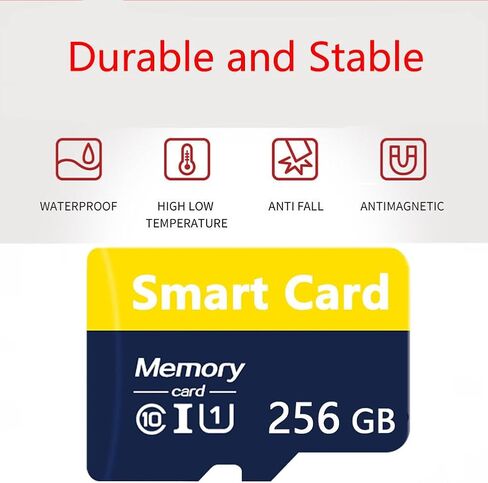 Memory Card 256GB Mini TF Card Ultra High Speed Smart Card for Android Phones,Action Camera,Tablets Expanded Storage in Saudi Arabia