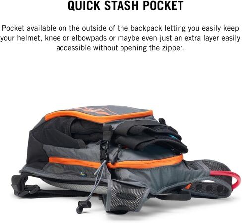 USWE Airborne Limited Race Edition with Water Bladder Included, Hydration Backpack for Men and Women, Ideal for MTB, Cycling, Mountain Biking (9L, Black Grey) in Kuwait