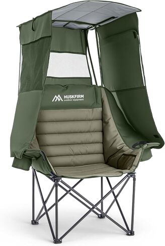 Huskfirm Oversized Camping Chair with Canopy Shade Heavy Duty Canopy Chair in Saudi Arabia