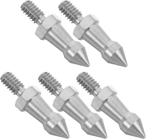 VALICLUD Camera Tripod Foot Spikes with Anti-Slip Grooves 5pcs / 4 Inch Stainless Steel Universal Compatibility Tripod Leg Tips Spikes and Stable Support for Outdoor Photography in Kuwait