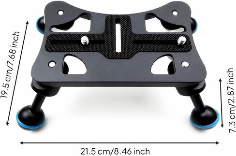 Waterproof Camera Stand Tripod Holder with 1/4 Mount Lightweight 6061 Aluminum Alloy Stable Four Leg Support Suitable for Tabletop setups Observation rigs Underwater Videography in Kuwait