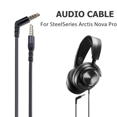 سلك كابل صوت بديل 3.5 مم إلى 3.5 مم متوافق مع سماعات الرأس السلكية SteelSeries Arctis Nova Pro، Nova 1، 1X، 7، 7X، 1P (1.5 متر/4.92 قدم) in Kuwait
